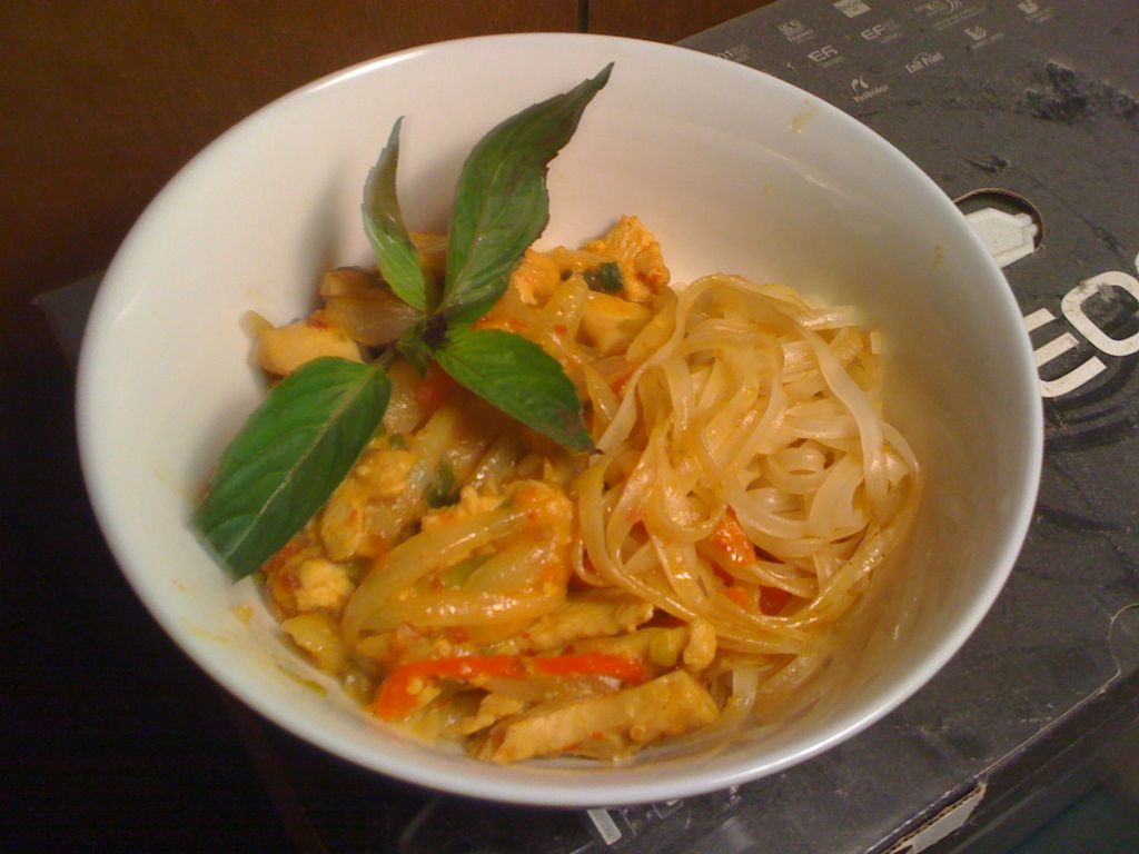 Chicken Curry w/Rice Noodles