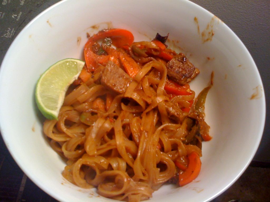 Pork and Peppers w/Rice Noodles