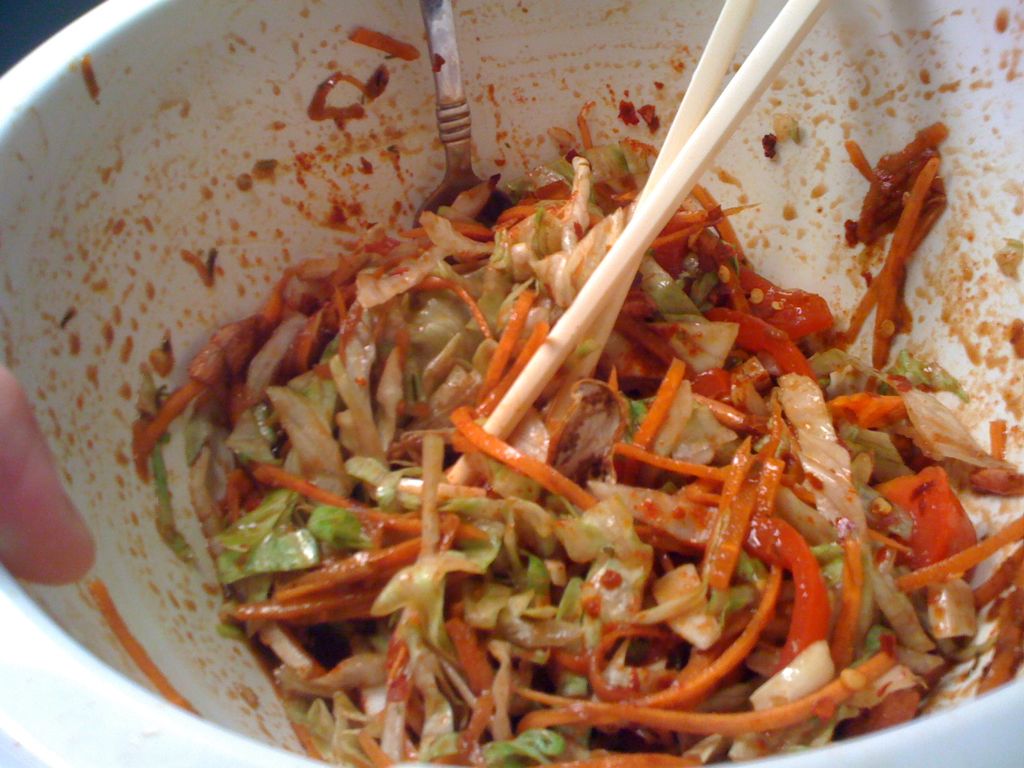 Chopped Salad with Red Bell Peppers