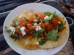 Pork Tacos w/ Goat Cheese