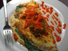 Spinach Omlette