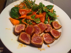 Seared Ahi and Mixed Greens