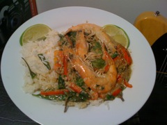 Green Curry w/Shrimp